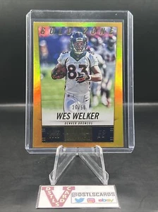 2014 Panini Score - WES WELKER GOLD ZONE /50 #68 Denver Broncos - Picture 1 of 3