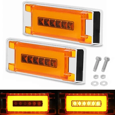 Halo Ring Dual Function Multi Purpose LED Warning Side Marker Turn Signal Light - Image 1 of 4