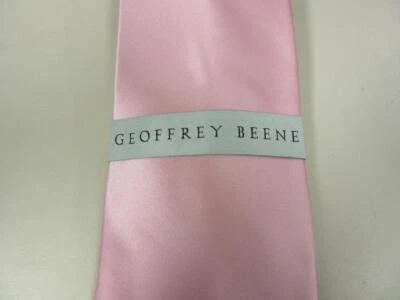 Gravata Geoffrey Beene cetim rosa claro pescoço poliéster BT120002 650 - Imagem 1 de 4