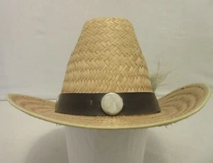 Vintage Mens Straw Hat -- Medium - Picture 1 of 6