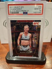 2022 Panini Select UFC Manon Fiorot Black Disco Prizm 1/1 PSA 10