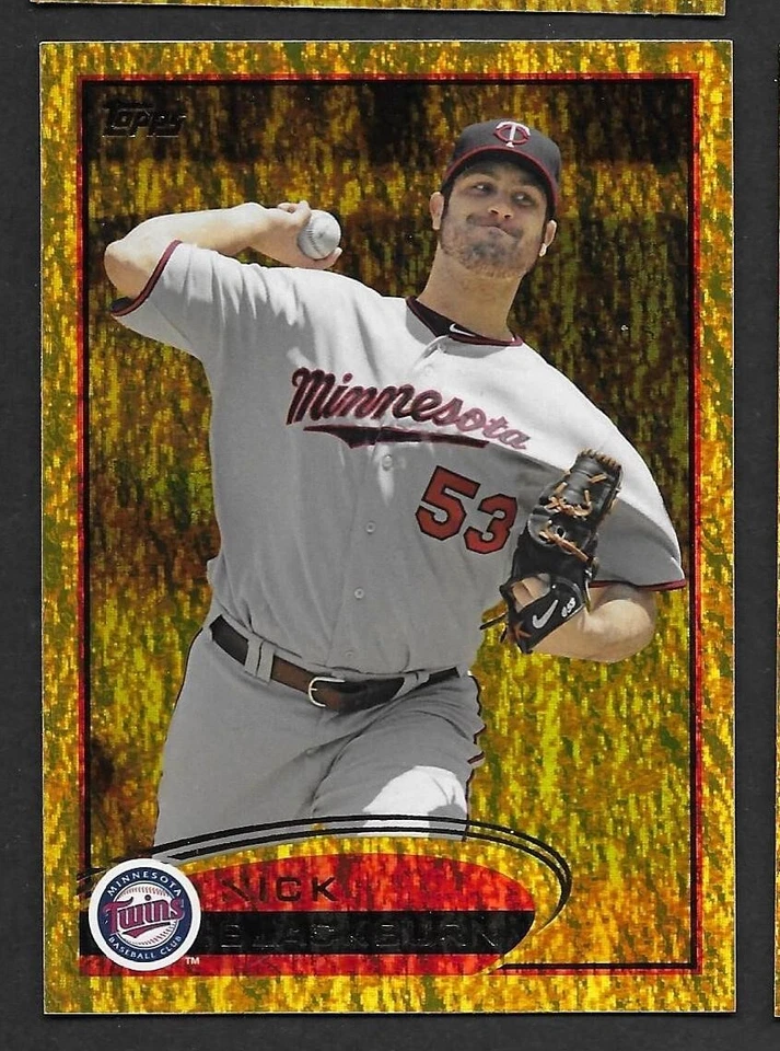 2012 Topps Gold Sparkle #316 Nick Blackburn Minnesota Twins - Image 1 of 1