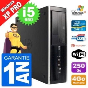 PC HP 8100 Elite SFF Intel Core i5-650 RAM 4Go Disque Dur 250Go Windows 10 Wifi - Photo 1/7