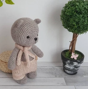 Amigurumi Teddybär Geschenk Geburtstag Häkeltiere Kinder (ohne Deko) - Bild 1 von 3
