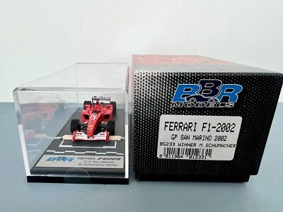 BBR Serie Oro 1/43 Ferrari F1-2002 Michel Schumacher G.P. San Marino BG233 - Immagine 1 di 4