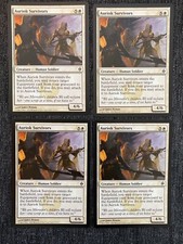4x Auriok Survivors MTG New Phyrexia NM Magic Regular