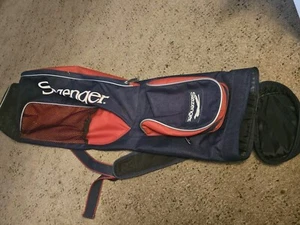 Vintage Slazenger Carry Strap Zip Pockets ZipTop Sunday Golf Bag Lightweight 34" - Picture 1 of 7