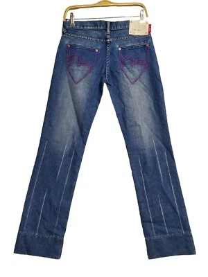 Evisu Genes Embroidered Denim Blue Women’s Jeans Size W 28 x L 30 - Image 1 of 4
