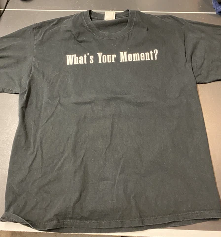 What’s Your Moment 2002 Memorable MOments Baseball MLB T Shirt XL Black Lee Vtg Cover