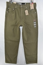 New Levi's Silvertab Loose Fit Green Machine Jeans Mens Size 32x30