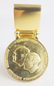 Vintage LEBLANC Paris Goldfarbene Sammlerstück Geldklammer - Bild 1 von 3