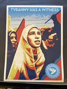 Tyranny Has A Witness Screen Print Shepard Fairey Signed Obey 2011 - Picture 1 of 3