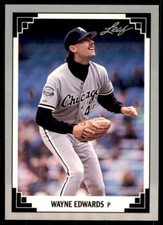 1991 Leaf Wayne Edwards Baseball Cards #454