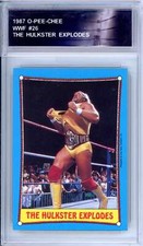 1987 O-Pee-Chee WWF #26 Hulk Hogan  Authentic Encased