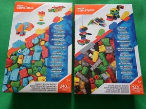 Box Mega Construx Bloks Building Box Of Blocks 240 pieces Daring, Vibrant, Both - Picture 1 of 10
