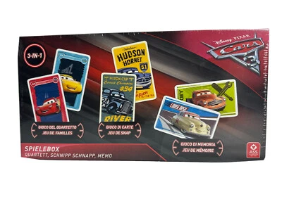 Disney Cars 3 ASSAltenburger Spielebox  3 in 1 Quartett, Schnipp Schnapp & Memo - Bild 1 von 2