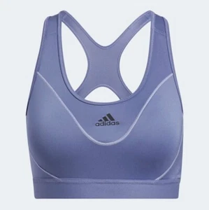 ADIDAS Women's Purple Believe This Reflective Bra RRP £30 - Picture 1 of 1