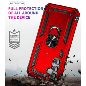 For Samsung Galaxy S23 FE Case Ring Kickstand Cover +Tempered Glass Protector - Picture 1 of 23