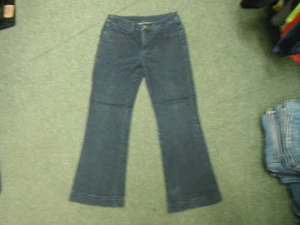 Unknown Bootcut Jeans Size 10 Leg 27" Faded Dark Blue Ladies Jeans - Bild 1 von 4