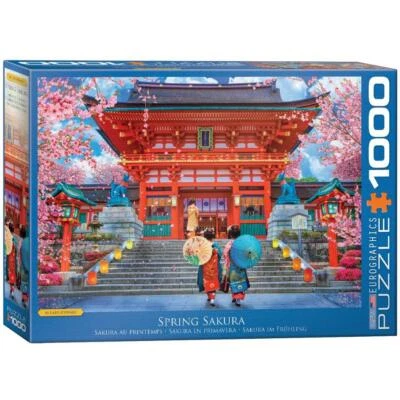 Eurographics Jigsaw Puzzle;  Spring Sakura;  1,000 pieces - Image 1 of 2