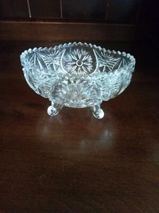 Anna Hutte Bleikristall W. Germany 24 Lead Crystal Candy Dish - Picture 1 of 7