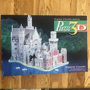 3D Puzzle Puzz3D Alpine Castle Over 1000 Pieces Realistic Design Foam Backed - Picture 1 of 4