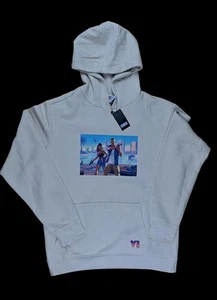 Hoody GTA 6 Jason & Lucia Grösse L Sand Urban Classic Pullover Druck - B Ware - Bild 1 von 5