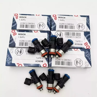 Inyector de combustible 6 piezas 0280158091 para Mercury Mazda CX-9 Lincoln 3,5 L 3,7 L nuevo Foto 1 de 4