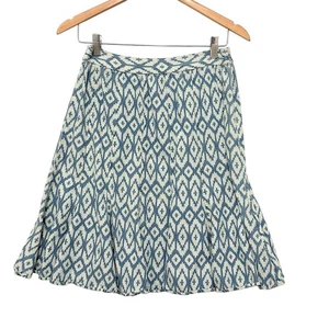 Chambray Baumwolle A-Linie Midi Rock Damen Med Boho Western Festival Studio West - Bild 1 von 9