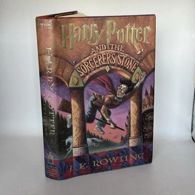 Harry Potter the Sorcerer's Stone 1998 HCDJ 1st Am  Ed 14th Print J.K. Rowling Foto 1 de 4