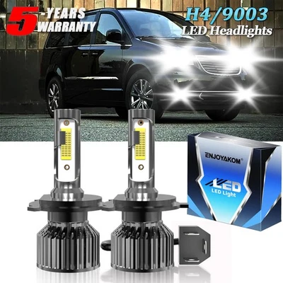 For Chrysler Town & Country 1978-1988 LED Headlight Combo High Low Beam Bulbs H4 - Image 1 of 4