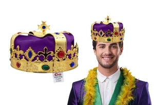 Erwachsene König Königin Krone - Prinz Prinzessin Abschlussball Hut - Cosplay Halloween C... - Bild 1 von 7