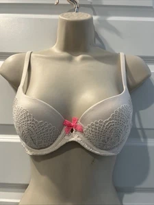 Victoria's Secret BH Gr. 34 B elfenbein Body von Victoria gefüttert Demi Bügel Spitze - Bild 1 von 6