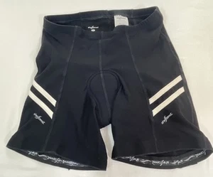 Shebeest Padded Cycling Bike Shorts Women Sz Medium Black White - Picture 1 of 12