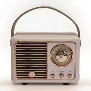 Retro Bluetooth Lautsprecher Vintage Deko Mini Wireless für iPhone Android Zubehör - Bild 1 von 8