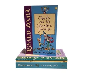 4 x Roald Dahl Small Paperback Book Bundle Charlie and the Chocolate Factory - Bild 1 von 8