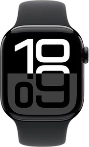 Apple Watch Series 10 (GPS) 42mm JET Black Aluminium New - Afbeelding 1 van 11