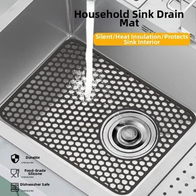 Anpassbare Zuschneidbare Silikon Spülmatte Spülmatte Küchenzubehör - Bild 1 von 4