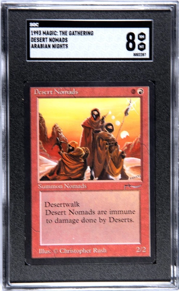 1993 Magic: The Gathering Arabian Nights Desert Nomads SGC 8 NM MINT  - Image 1 of 1