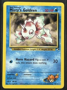 Misty's Goldeen (30) #030/132 Gym Heroes Moderately played 250001 - Picture 1 of 2