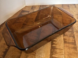 Vintage Fire King Anchor Hocking 1 Quart Bread Loaf Pan #441 5"x9" Amber - Picture 1 of 4