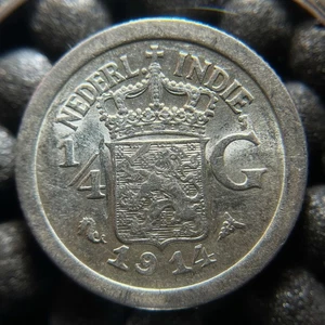 INDIAS HOLANDESAS 1914 1/4 FLORÍN - Imagen 1 de 4