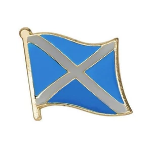 BANDIERA SCOZIA SPILLE DA BAVERO 0,5" St Andrews Cross Saltire distintivo cravatta scozzese - Foto 1 di 4