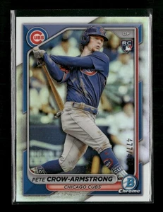 2024 Bowman Chrome Refractors Pete Crow-Armstrong Rookie #/499 #45 - Picture 1 of 2