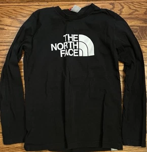 #13 The North Face Boys' Large (14/16) Black Longsleeve Gracphic Shirt - Picture 1 of 3