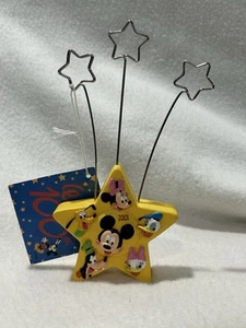 DISNEY HALLMARK WALT'S 100TH MICKEY 1928-2001 STAR SHAPED CLIP PHOTO HOLDER - Picture 1 of 3