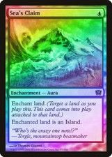 Sea's Claim FOIL 9th Edition HEAVILY PLD Blue Common MAGIC MTG CARD ABUGames