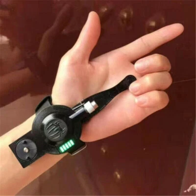 Schwarze LED verbessert erstaunlich Spider-Man Magnet Netz Shooter Cosplay Requisiten handgefertigt