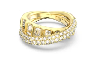 Swarovski 5650350 Anello cocktail Rota Taglio misto Bianco Placcato Oro - Foto 1 di 2