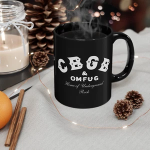CBGB & Omfug 11 Unzen Kaffee Tee schwarz Becher - Bild 1 von 4